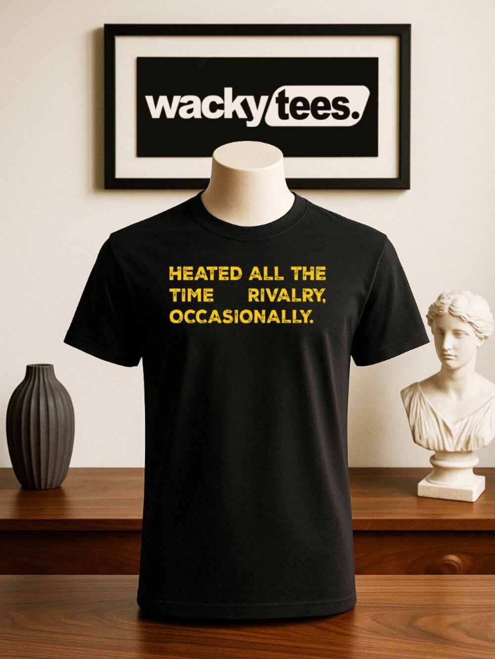 Heated All The Time Rivalry Occasionally Heated Rivalry Hockey Graphic Tee Shirt